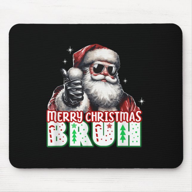 Merry Christmas Bruh Thumbs Up Chill Santa Claus F Musmatta (Framsidan)