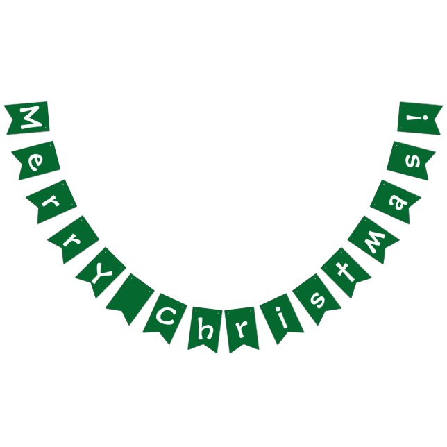 Merry Christmas! Bunting Flags Vimplar (Alla)