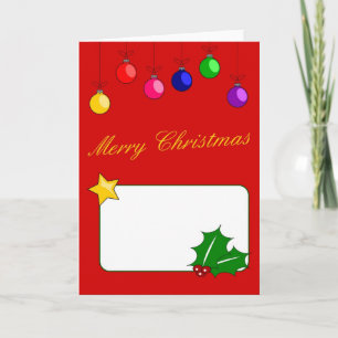 Merry Christmas Card Helgkort