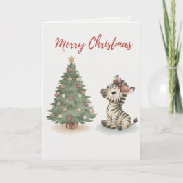 Merry Christmas Cat Card Cute Cat Tangled Kort