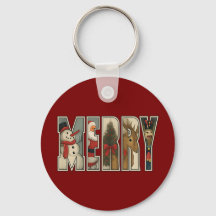 MERRY – Christmas Character Letter Art