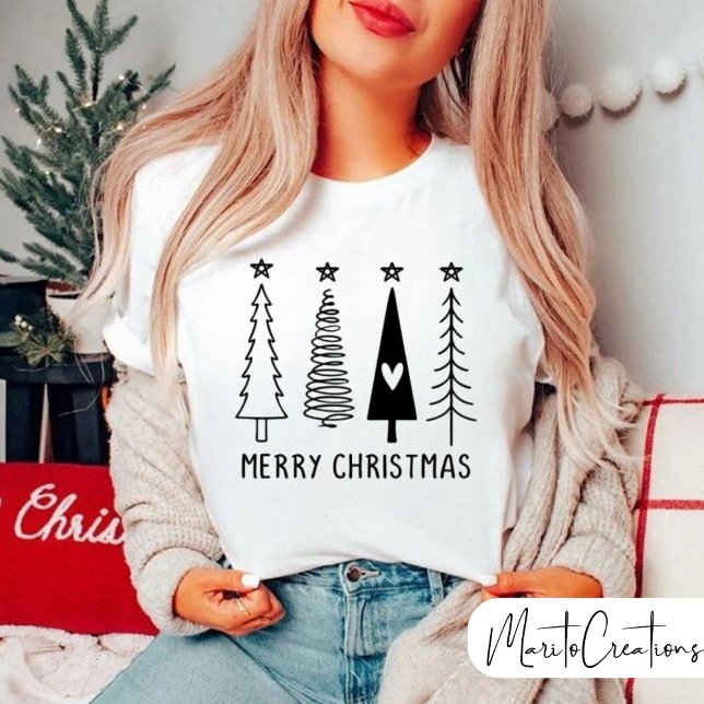 Merry Christmas,Christmas Tree, Funny Gift. T Shirt (Skapare uppladdad)