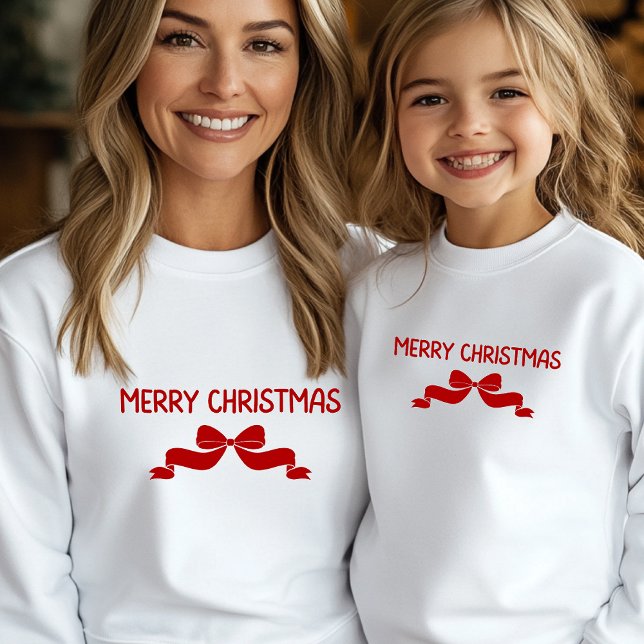 Merry Christmas Classic, Traditional Holiday Bow T Shirt (Skapare uppladdad)