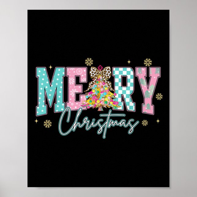 Merry Christmas Coquette, Retro Nk Christmas Men W Poster (Framsidan)