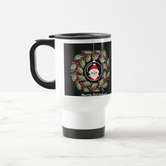 Merry Christmas – couronne de houx & Santa Resemugg (Vänster)