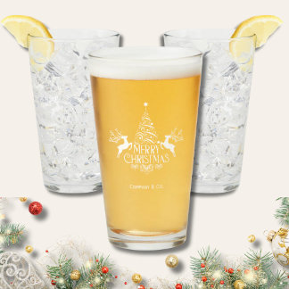 Merry Christmas Custom Name for Corporate Team Glaskopp