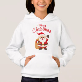 Merry Christmas Cute Cartoon Santa Claus Simple T Shirt