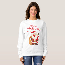 Merry Christmas Cute Cartoon Santa Claus Simple T Shirt