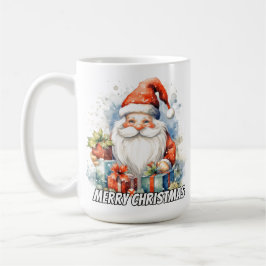 Merry Christmas Cute Little Santa Claus Kaffemugg