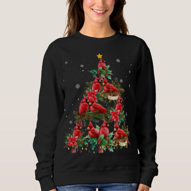 Merry Christmas Cutest Cardinal Bird Lovers Xmas L T Shirt (Framsida)