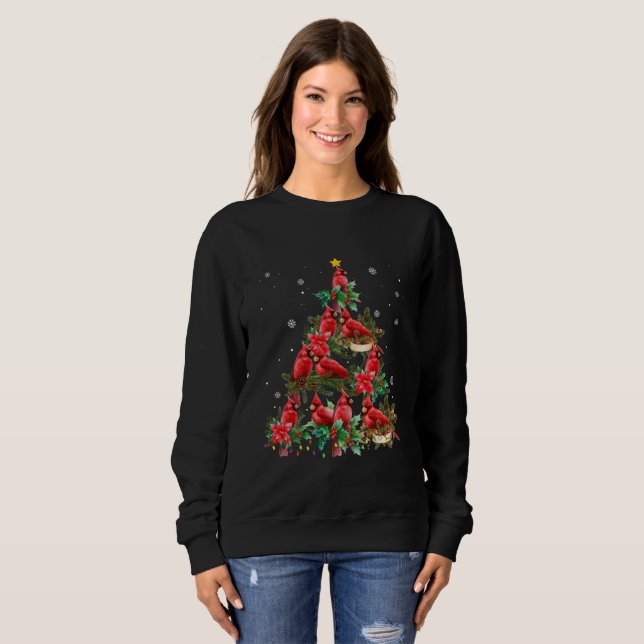 Merry Christmas Cutest Cardinal Bird Lovers Xmas T Shirt (Hel framsida)