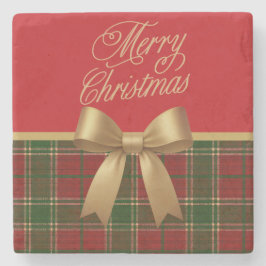 Merry Christmas Design Stone Coaster Stenunderlägg