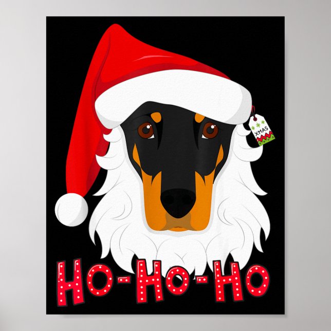 Merry Christmas Doberman Dog Tshir Xmast  Poster (Framsidan)