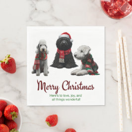 Merry Christmas Dogs Pappersservett