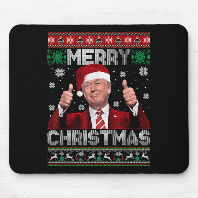 Merry Christmas Donald Trump Santa Family Xmas Ugl Musmatta (Framsidan)