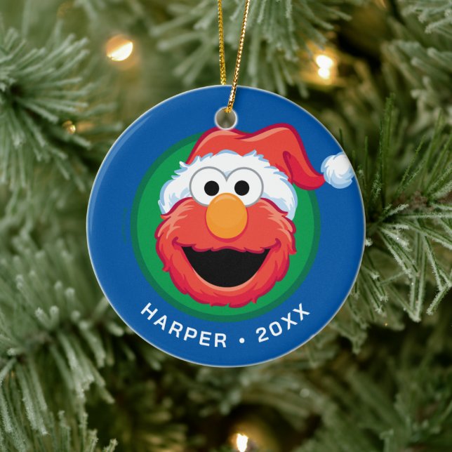 Merry Christmas Elmo Julgransprydnad Keramik (Träd)