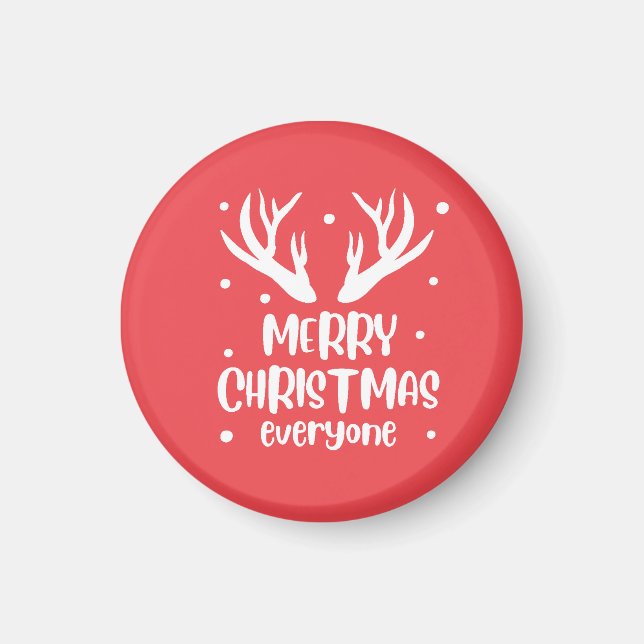 Merry Christmas Everyone Magnet (Framsidan)