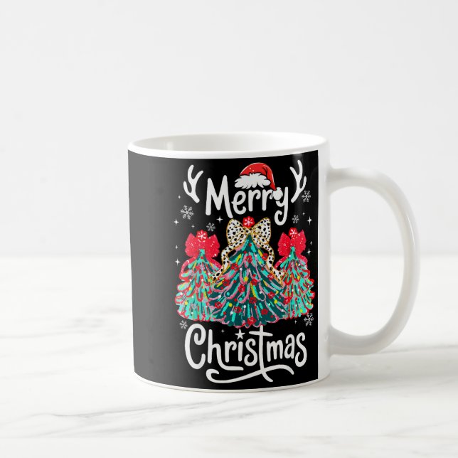 Merry Christmas Family Funny Christmas Tree Women  Kaffemugg (Höger)