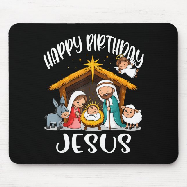 Merry Christmas Family Kid Nativity Happy Birthday Musmatta (Framsidan)