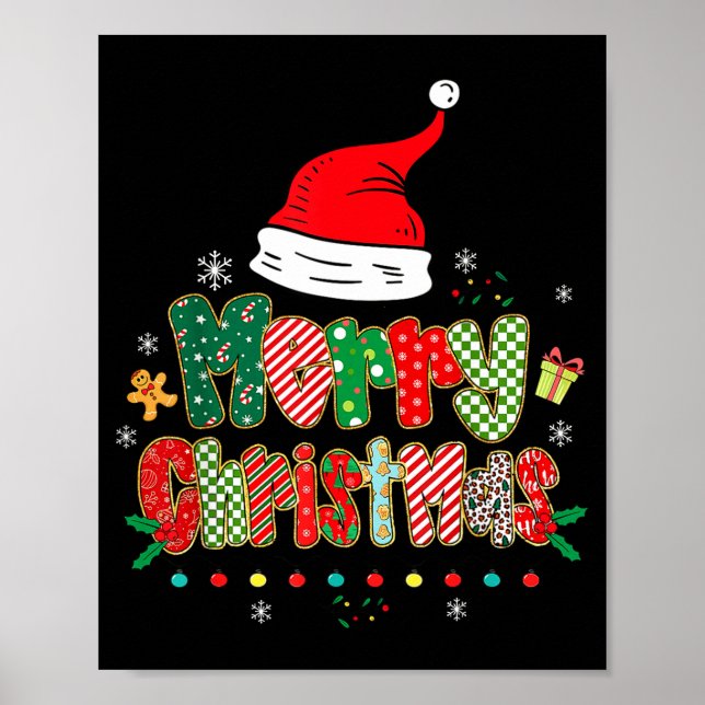 Merry Christmas Family Matching Outfit Xmas Squad  Poster (Framsidan)