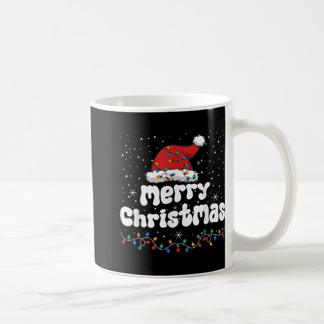 Merry Christmas Family Matching Xmas Santa Hat Xma Kaffemugg (Höger)