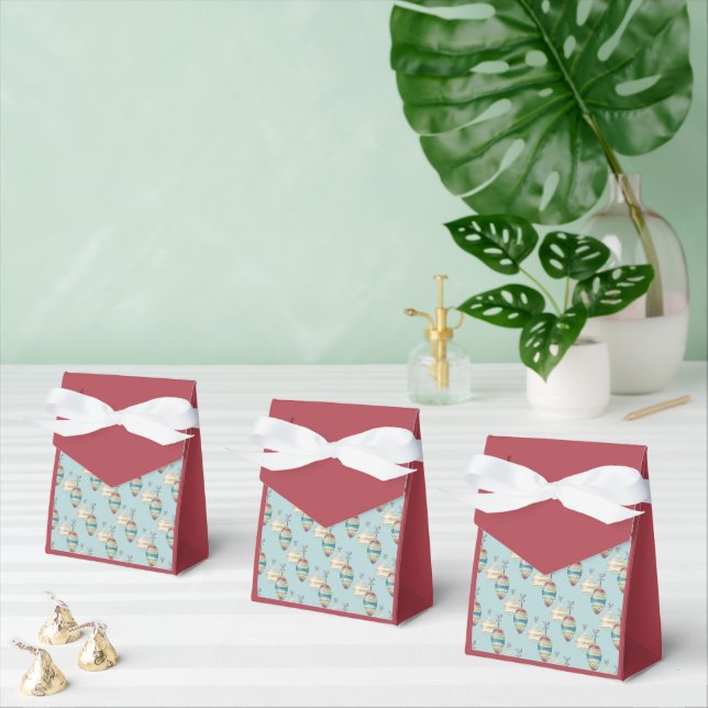 Merry Christmas Favor Box – Festive Ornament Presentaskar (Multipel)
