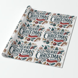 Merry Christmas Festive & Colorful Presentpapper