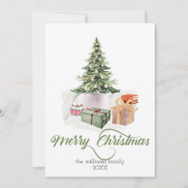 merry christmas festive cute stylish greeting card julkort