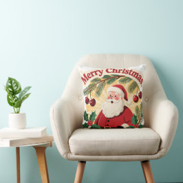 Merry Christmas Festive Holiday Design Kudde