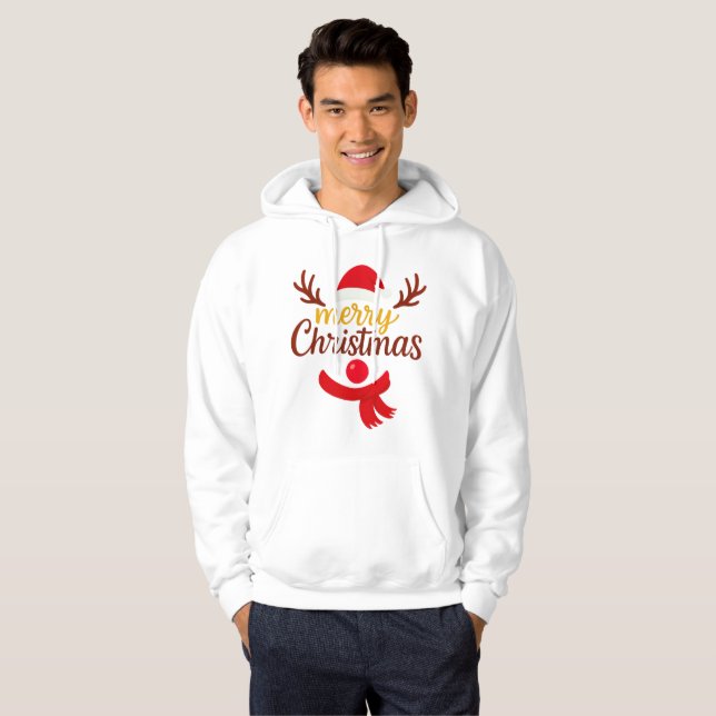 Merry Christmas Festive Hoodie (Hel framsida)