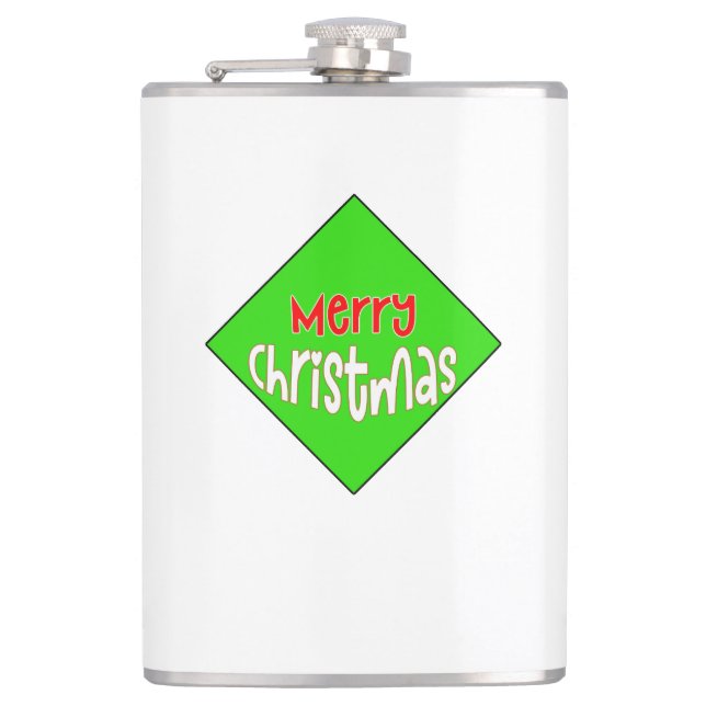 Merry Christmas Flask – Festive Holiday Gift Fickplunta (Framsidan)