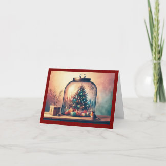 Merry Christmas Folded Card Helgkort