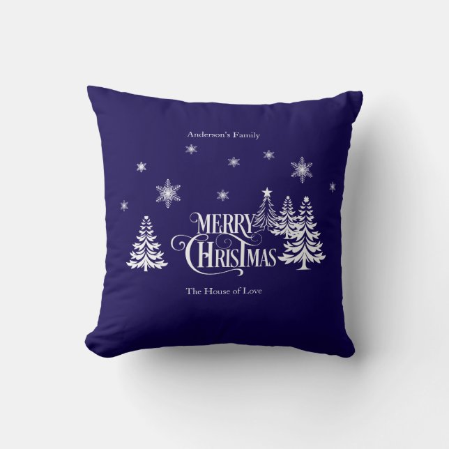 Merry Christmas for family Kudde (Framsida)