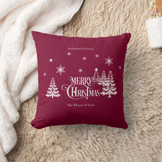 Merry Christmas for family Kudde (Filt)