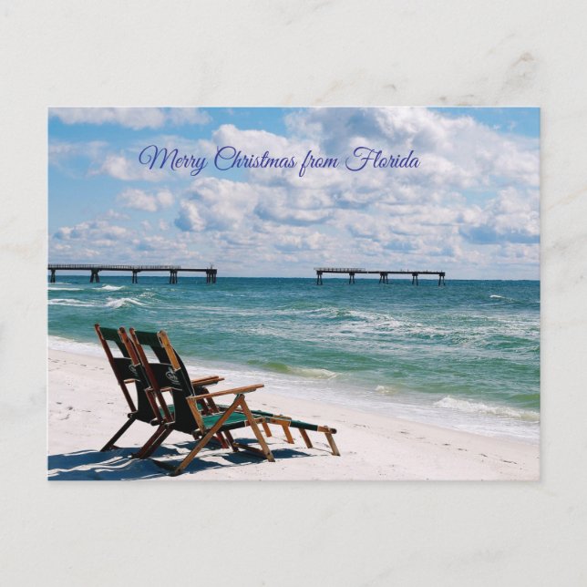 Merry Christmas from Florida Helg Vykort (Framsida)