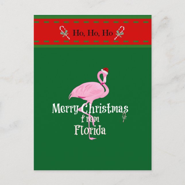 Merry Christmas from Florida Helg Vykort (Framsida)