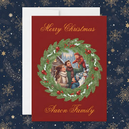 Merry Christmas From Our Family to Yours! Photo Gr Inbjudningar