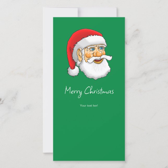 Merry Christmas from Santa Claus Julkort (Framsida)