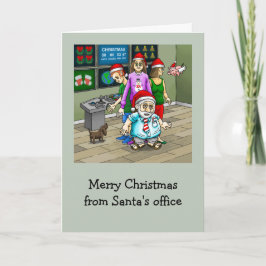 Merry Christmas  from Santa's office Helgkort