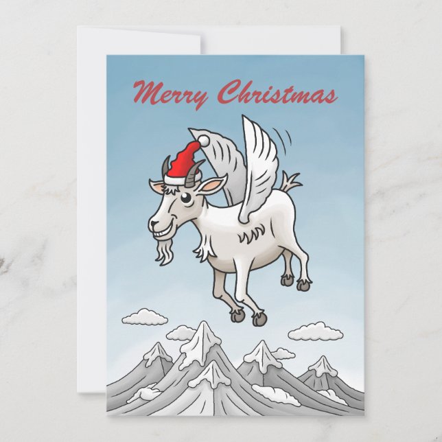 Merry Christmas from the Christmas Goat Julkort (Framsida)