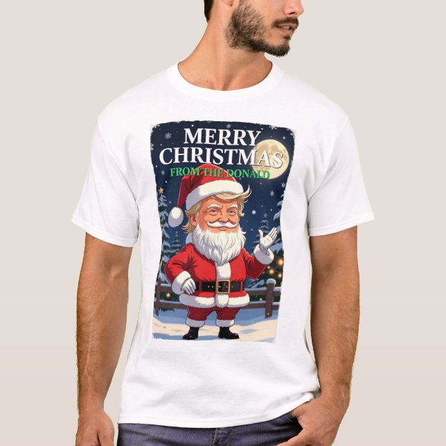Merry Christmas From Trump T Shirt (Framsida)