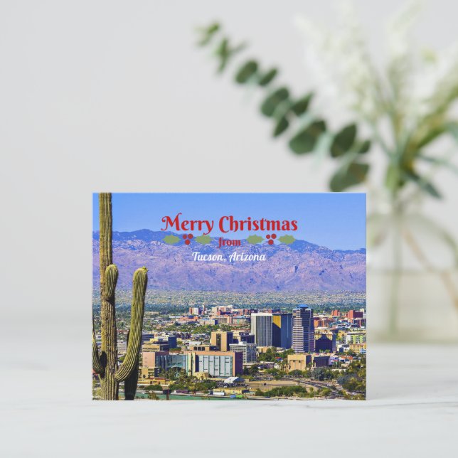Merry Christmas from Tucson, Arizona, Helg Vykort (Stående Fram)