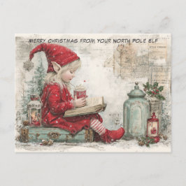 Merry Christmas from Your North Pole Elf | Cute Helg Vykort
