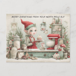 Merry Christmas from Your North Pole Elf | Cute Helg Vykort