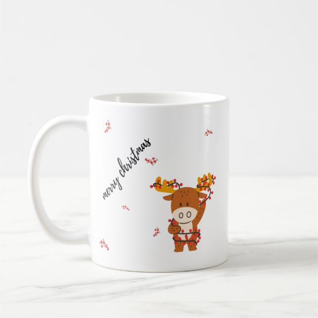 Merry Christmas Gazelle Mug Kaffemugg (Vänster)