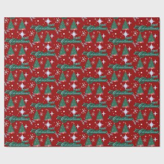 Merry Christmas Gift Wrapping Paper Presentpapper