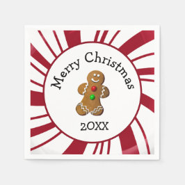 Merry Christmas Gingerbread Man Pappersservett