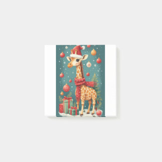 Merry Christmas Giraffe Post-it Block