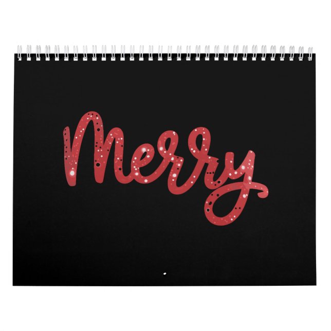 Merry Christmas Glitter Holiday  Kalender (Omslag)