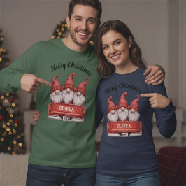 Merry Christmas Gnomes in Truck T Shirt
